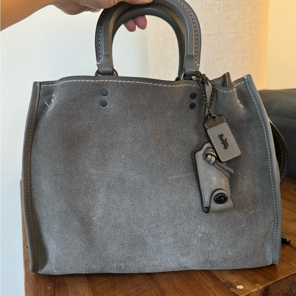COACH Suede Rogue in Gray